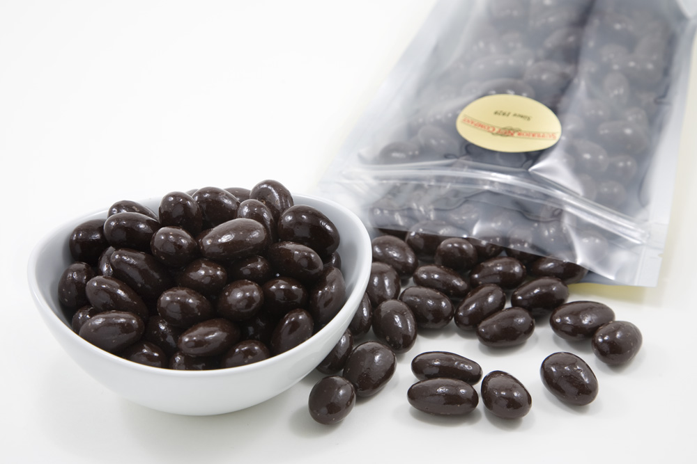 Are the dark chocolate covered almonds processed with peanuts?