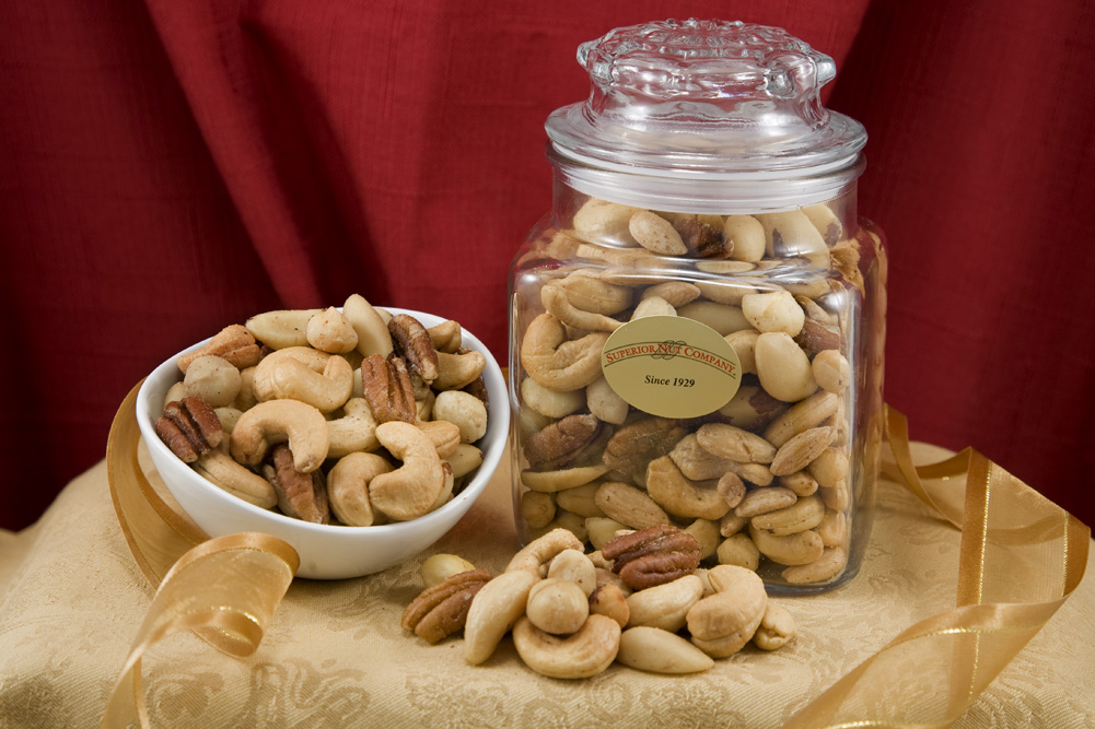 Superior Mixed Nuts - 24oz Decanter (Salted) Questions & Answers